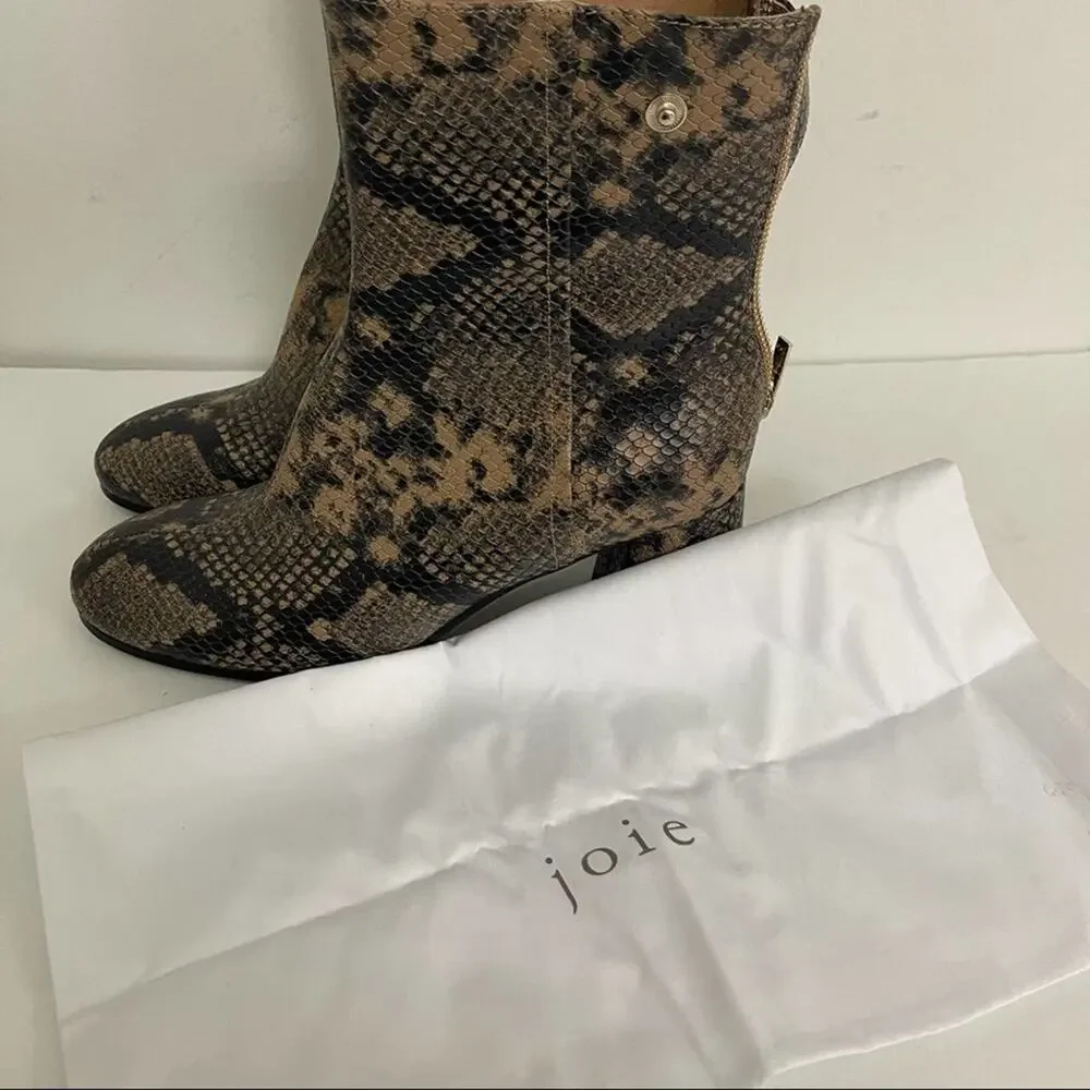 Joie Snake Heeled Boots - Picture 11 of 11